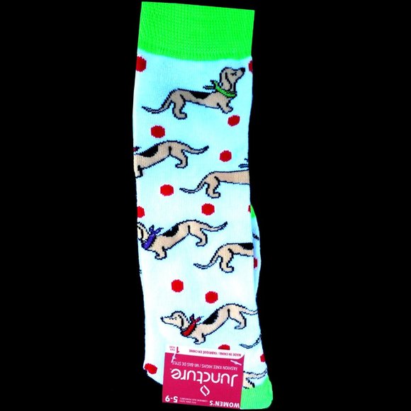 Fun Dachshund Dog Knee High Socks - Picture 3 of 3